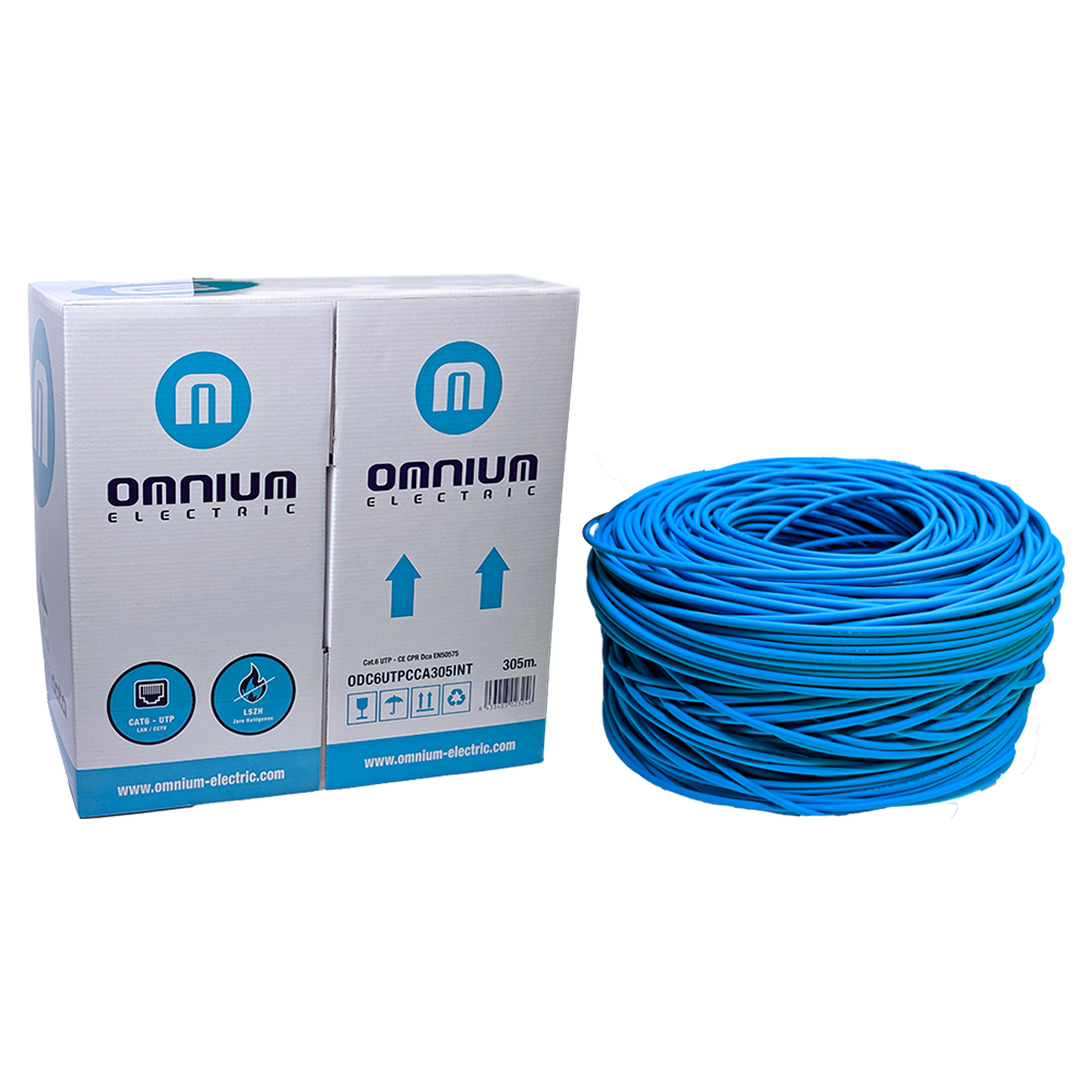 (OMNIUM-DATA) Rollo de Cable Red UTP